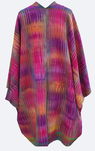 Multicolor Cocoon Jacet - Back View